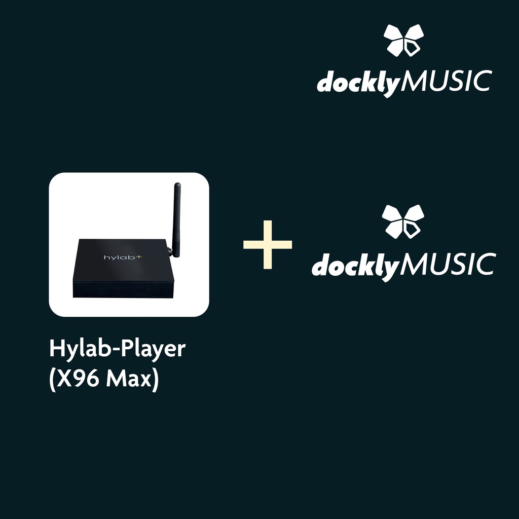 [BOX-DM] Bundle: Hylab Player (X96 Max) + DocklyMusic Basic Abo