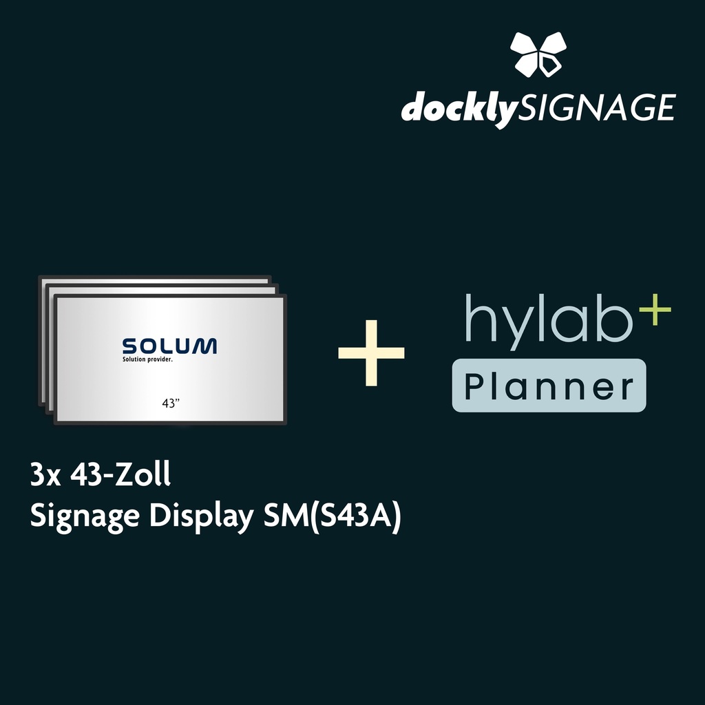 [SP1] Starterpaket 1 – 3× 43-Zoll Display (S43A)
